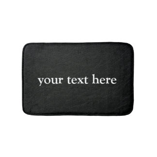 Tapis De Bain Tendance Noir Monogrammé Élégant
