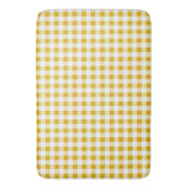 Tapis De Bain Tendance Rustique moutarde Jaune En vichy Chèques (devant Vertical)