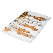 Tapis De Bain Tennessee Dames Cowboy Boots Orange Mode (Angle)