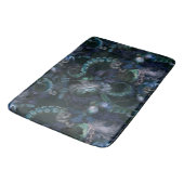 Tapis De Bain Tentacle Turquoise De Cthulhu Gothique Avec Fleurs (Angle)
