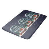 Tapis De Bain Terminer C’est Noël Snow Globe Design (Angle)