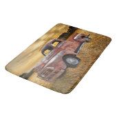 Tapis De Bain Terrain de ferme de camions antiques Red (Angle)