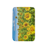 Tapis De Bain Terrain de tournesol, ensoleillé l'été. (Devant (Vertical))