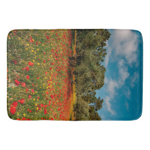 Tapis De Bain terrain fleuri et arboré