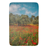 Tapis De Bain terrain fleuri et arboré (devant Vertical)