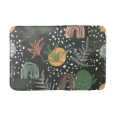 Tapis De Bain Terrazzo Abstrait Moderne & Collage Botanique  (Devant)