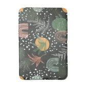 Tapis De Bain Terrazzo Abstrait Moderne & Collage Botanique  (Devant (Vertical))