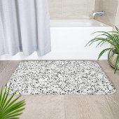 Tapis De Bain Terrazzo blanc moderne