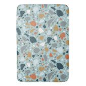 Tapis De Bain Terrazzo En Bleu (devant Vertical)