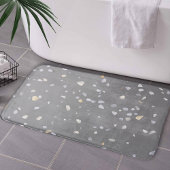 Tapis De Bain Terrazzo gris moderne