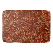 Tapis De Bain Terre cuite brune texturée (Devant)