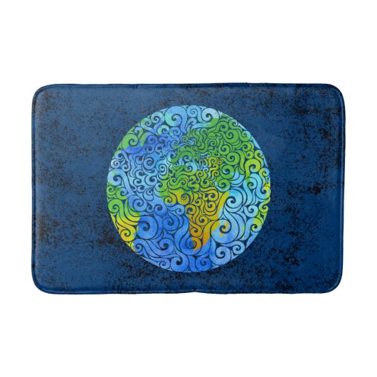 Tapis De Bain Terre tourbillonnant (Devant)