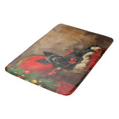Tapis De Bain Térrier Skye de Noël Festif (Angle)