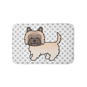 Tapis De Bain Tervueren Cairn Terrier Chien de Dessin Animé Mign