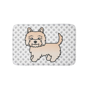 Tapis De Bain Tervueren Cairn Terrier Chiot Mignon Dessin Animé