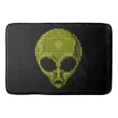 Tapis De Bain Tête Alien verte (Devant)