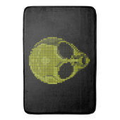 Tapis De Bain Tête Alien verte (devant Vertical)