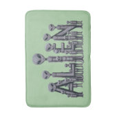 Tapis De Bain Texte Alien (Devant (Vertical))