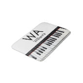 Tapis De Bain Texte de nom de lettre initiale de monogramme musi (Angle)