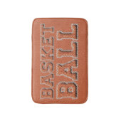 Tapis De Bain Texte et texture du basket-ball (Devant (Vertical))