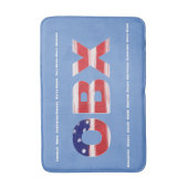 Tapis De Bain Texte et villes de l'indicateur OBX (Devant (Vertical))