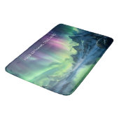 Tapis De Bain Texte personnalisé Aurora Borealis (Angle)