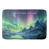 Tapis De Bain Texte personnalisé Aurora Borealis (Devant)