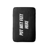 Tapis De Bain texte personnalisé drôle  (Devant (Vertical))