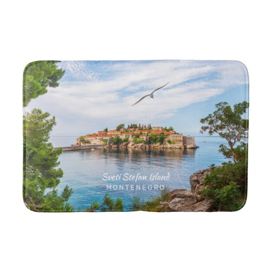 Tapis De Bain Texte personnalisé Monténégro (Devant)