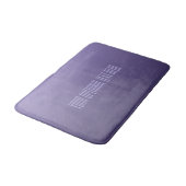 Tapis de bain texte personnalisé Violet violet dég (Angle)