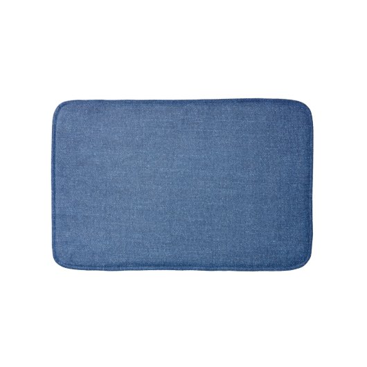 Tapis De Bain Textile fabric bleu fashion jean denim (Devant)
