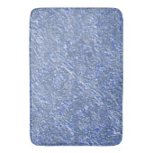 Tapis De Bain Textura rústica azul e efeito prateado (devant Vertical)