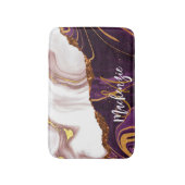 Tapis De Bain Texture Abstraite de marbre (Devant (Vertical))