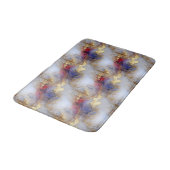 Tapis De Bain Texture abstraite d'encre alcoolique avec des acce (Angle)