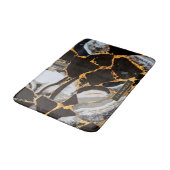 Tapis De Bain Texture Abstraite en marbre (Angle)