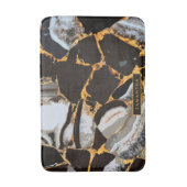 Tapis De Bain Texture Abstraite en marbre (Devant (Vertical))