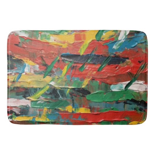 Tapis De Bain Texture acrylique vive (Devant)