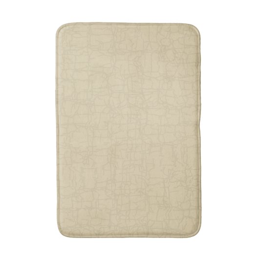 Tapis de bain texturé crème simple (Devant (Vertical))