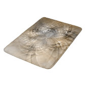 Tapis De Bain Texture d'art fractal moderne abstrait Tons de Ter (Angle)