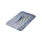 Tapis De Bain Texture de jean bleu clair torn (Angle)