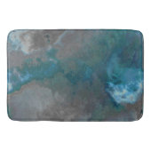 Tapis De Bain Texture de marbre bleu et gris (Devant)