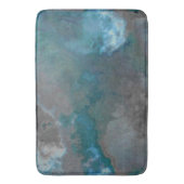 Tapis De Bain Texture de marbre bleu et gris (devant Vertical)