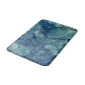 Tapis De Bain Texture de marbre bleu sarcelle vert (Angle)