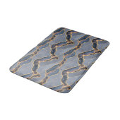 Tapis De Bain Texture de marbre gris foncé de luxe avec veines d (Angle)