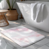 Tapis De Bain Texture de marbre rose doux