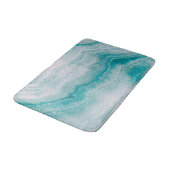 Tapis De Bain Texture de marbre vert de mer (Angle)