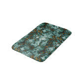 Tapis De Bain Texture de marbre verte avec des veines (Angle)