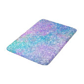 Tapis De Bain Texture de Parties scintillant colorée moderne (Angle)