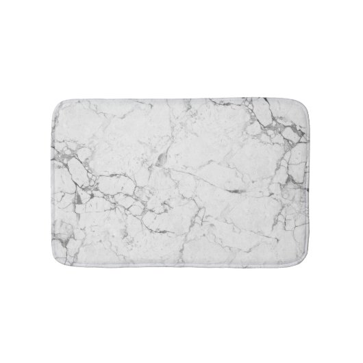Tapis De Bain Texture de pierre blanche (Devant)