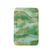 Tapis De Bain Texture de pierre blanche et verte (Devant (Vertical))